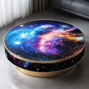 星空主题创意圆形茶几