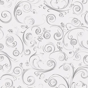 优雅银灰花纹无缝背景图