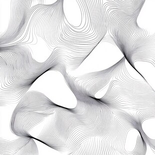 黑白线条抽象动感图案