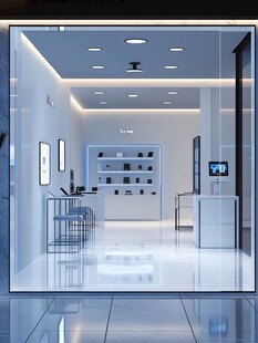 现代简约风电子产品展示店