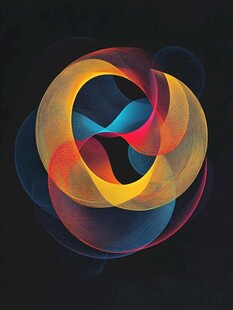 绚丽多彩抽象环形艺术图案