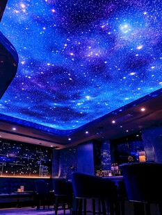 梦幻星空主题室内酒吧