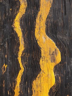 黄黑相间木纹纹理背景图
