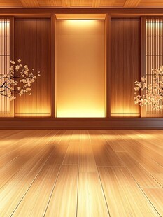 日式暖调室内空间场景