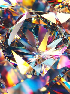 璀璨钻石的绚丽光影世界