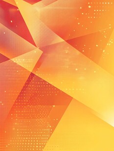 橙黄色几何线条抽象背景图