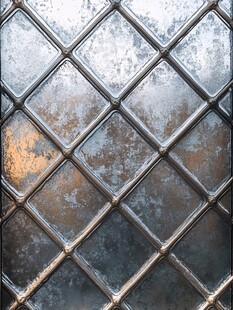 金属菱格纹理质感背景图