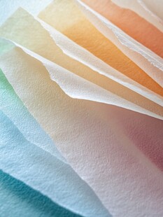 多彩手工纸的细腻质感