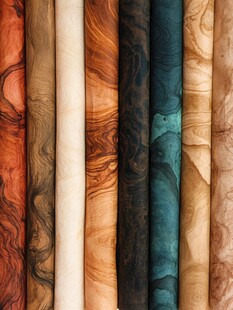 多彩木纹卷材展示