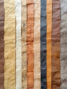 多彩褶皱纸张纹理展示