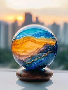 梦幻城市景观水晶球