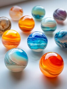 多彩玻璃弹珠 视觉盛宴