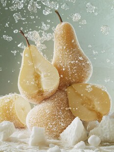 冰冻香梨 清爽的视觉盛宴