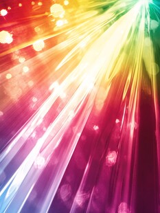 炫彩光芒放射梦幻背景