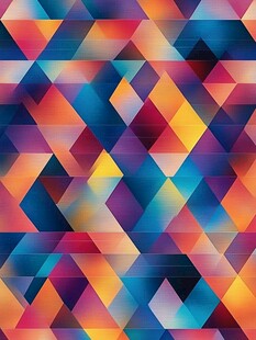 多彩几何图案无缝背景