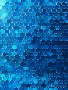 蓝色六边形渐变背景纹理
