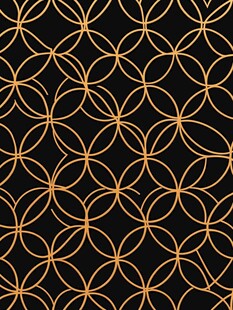 黑金几何环形无缝图案