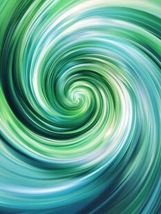 梦幻绿蓝渐变螺旋纹理