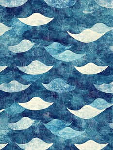 海洋风波浪图案背景图