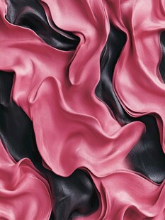 粉色黑色交织流动绸缎