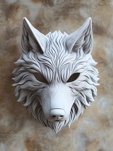 狼头面具 精致的野性美学