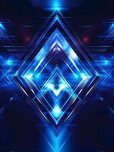 炫酷蓝光几何科技感背景