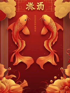 双鲤贺岁 祥瑞满堂