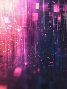 幻彩科技风数字空间背景