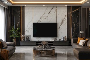 现代奢华风客厅优雅景致