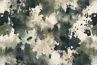 抽象水墨风格迷彩图案