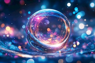 梦幻炫彩气泡 光影之美