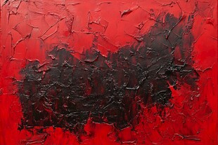 红色抽象纹理艺术画作