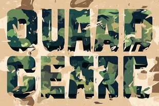 迷彩风格字体设计展示