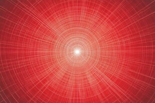 红色放射线条科技感背景