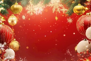 圣诞节日装饰喜庆背景图