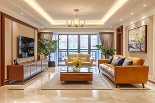 现代轻奢风客厅优雅呈现