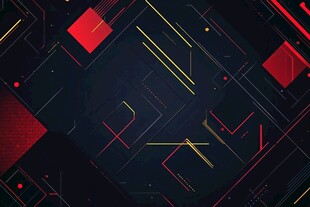 炫酷科技风几何线条背景图