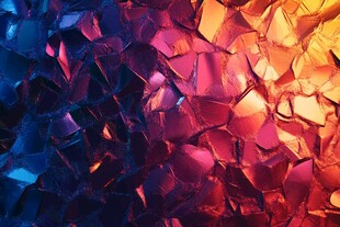 炫彩破碎晶体纹理背景