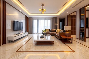 现代简约风豪华客厅展示