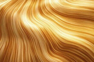 金色波浪纹理背景图