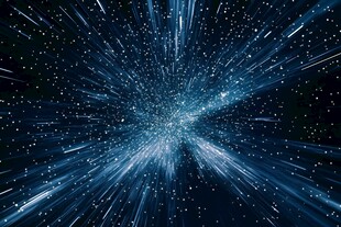 梦幻星空粒子放射特效