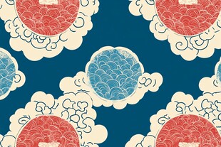 中式云纹图案 传统美学