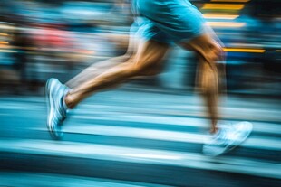 奔跑的活力身影