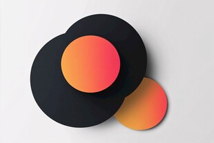 多彩圆形几何图案组合