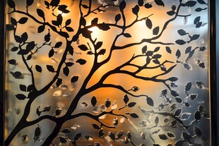 树影斑驳的梦幻光影艺术