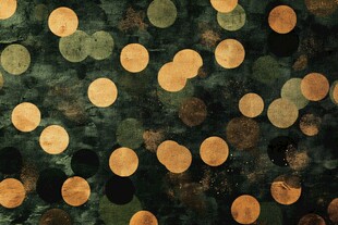 金色圆点复古纹理背景图