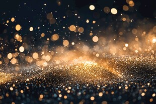 梦幻金色光斑背景特效