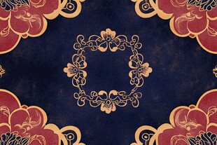 中式古典花纹背景图案