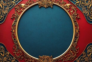 古典华丽圆形装饰背景图