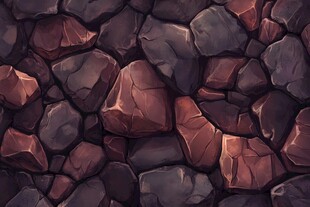 奇幻风格的石块地面纹理